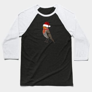 Robin Bird Watching Birding Ornithologist Christmas Gift Baseball T-Shirt